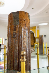 One of the original four pillars of the Karimul Makhdum Mosque in Tubig Indagan, Simunul, Tawi-Tawi. Photo by Abdelnasser Aming