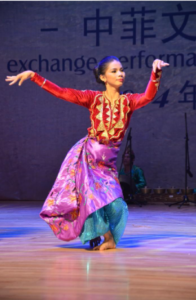 Pangalay dance performed in China by the  Biraddali Cultural Group in 2014. Photo by Cong. Dimszar Sali