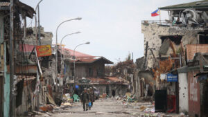 Zamboanga Siege. Photo Source: Rappler https://www.rappler.com/philippines/40137-scattered-fighting-zamboanga-city/